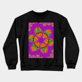 Shamanic abstract psychedelic design Crewneck Sweatshirt
